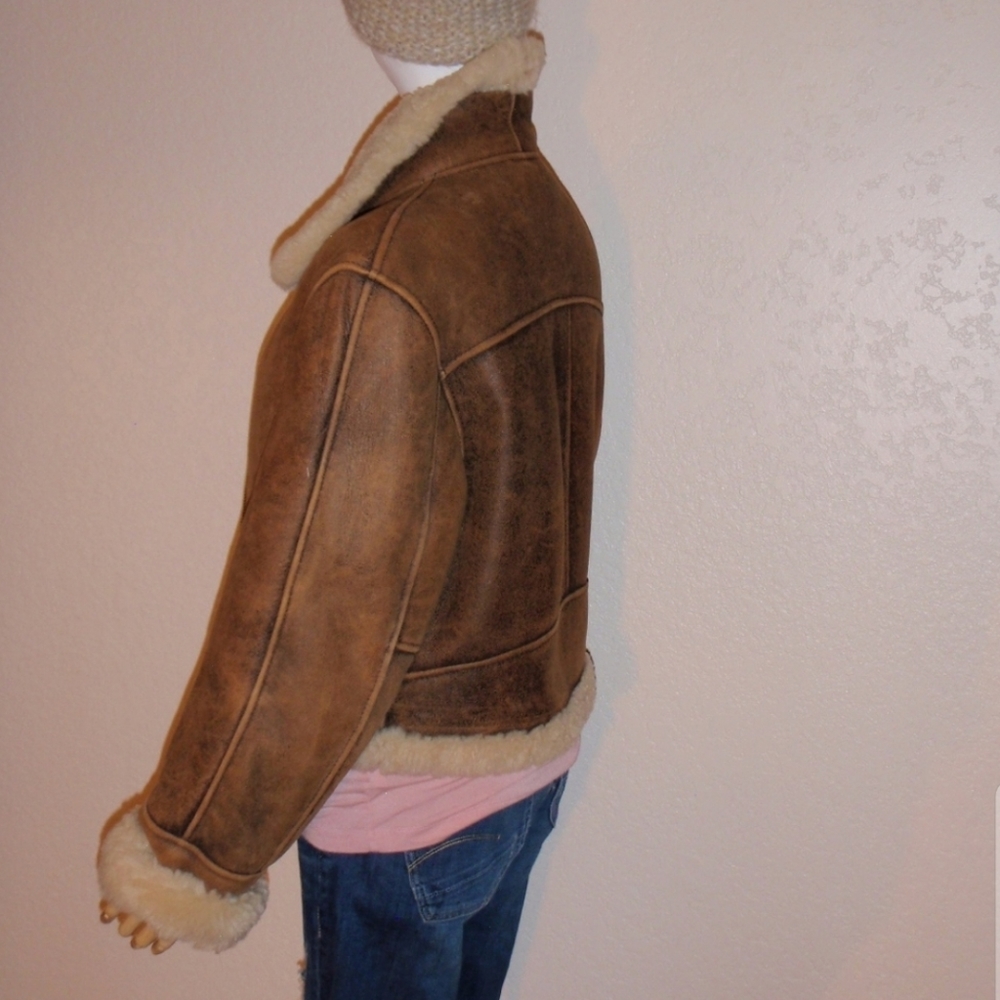 Us Armed Forces Aviator Shearling Jacket - image 4